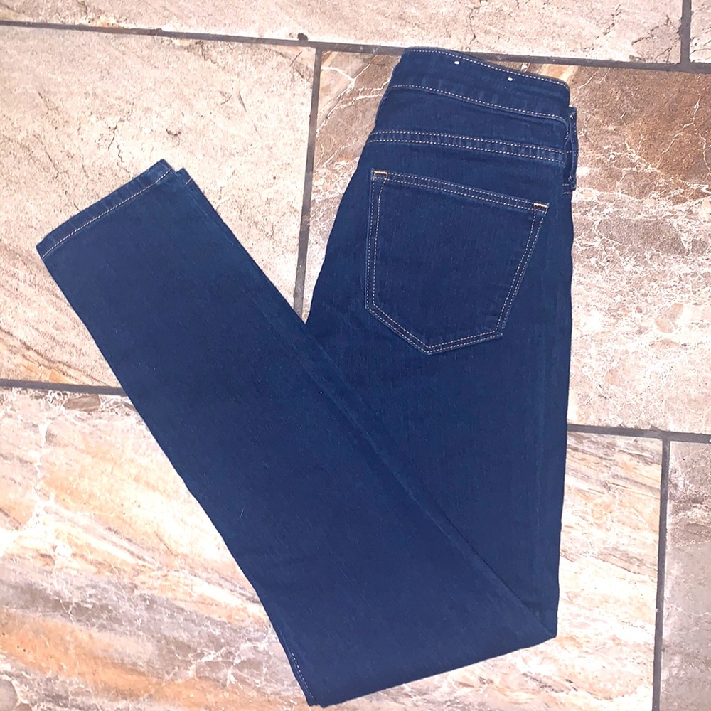 Dark Blue Skinny Ankle Jeans